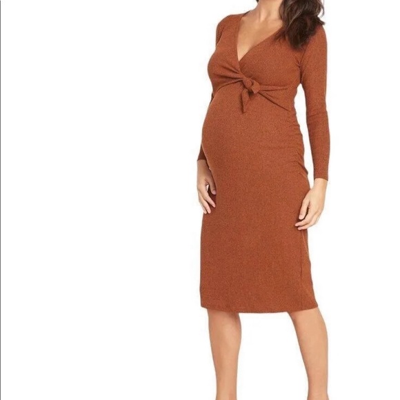 Old Navy Dresses & Skirts - Maternity Tie-Front Bodycon Dress